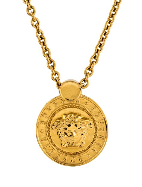 versace gold necklace medusa heads|versace medusa necklace men's.